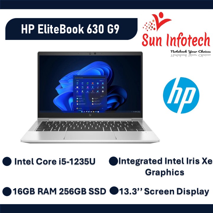 HP EliteBook 630 G9 intel Core i5-1235U 3.3GHz 12th Gen, 16 RAM